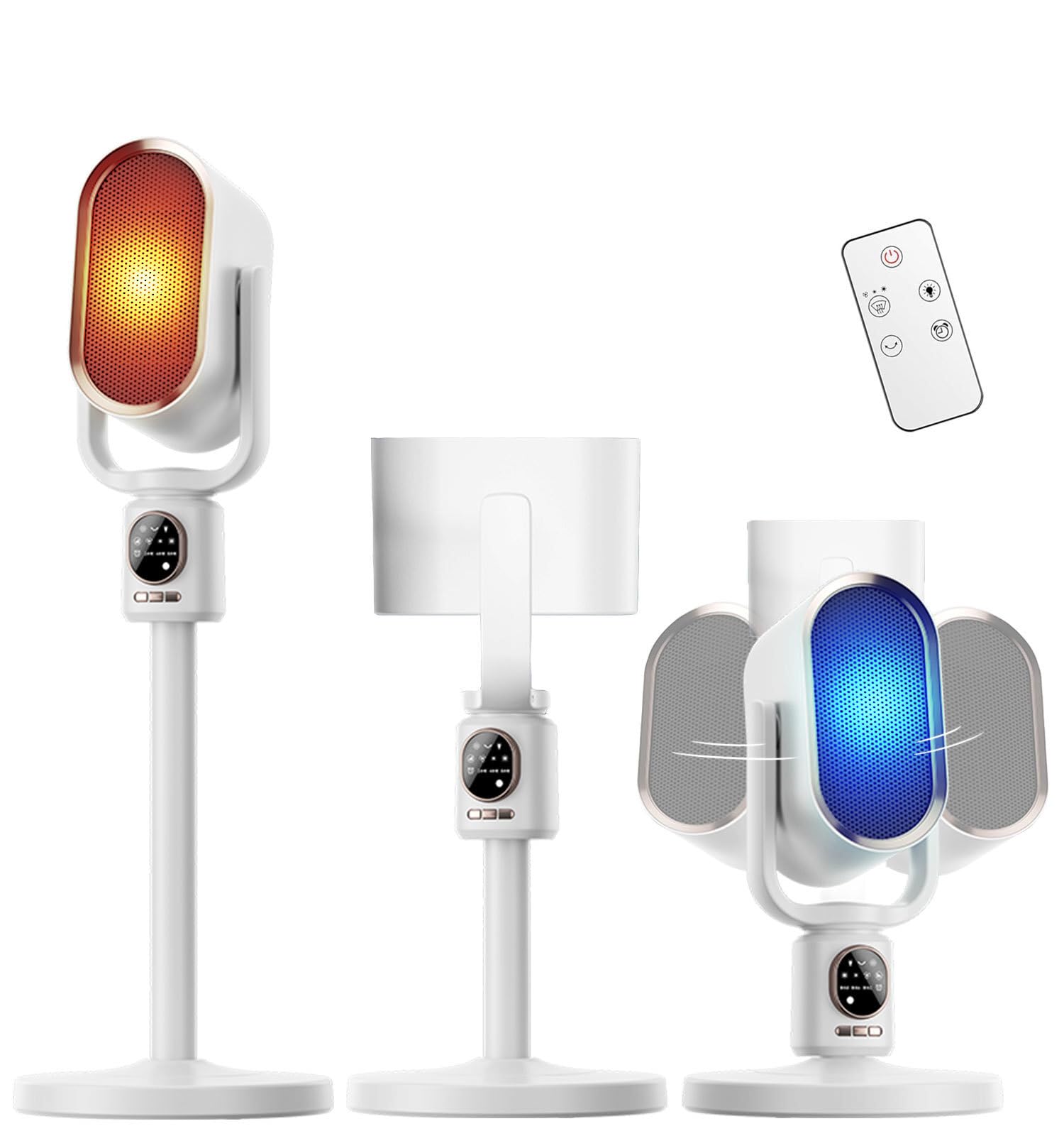 Amazon | セラミックヒーター【2025新登場 速暖・省エネ・送風モ一ド